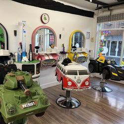 childrens barbering seats at J4K